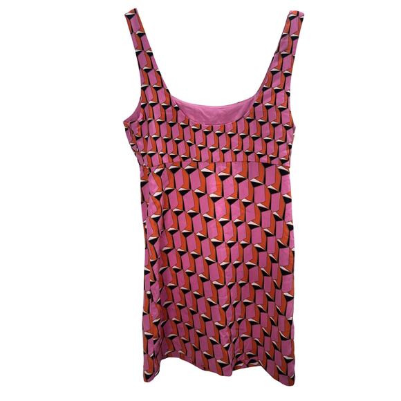 Diane Von Furstenberg X Target Y2K Art Deco Modern Geo Dress - Picture 3 of 8